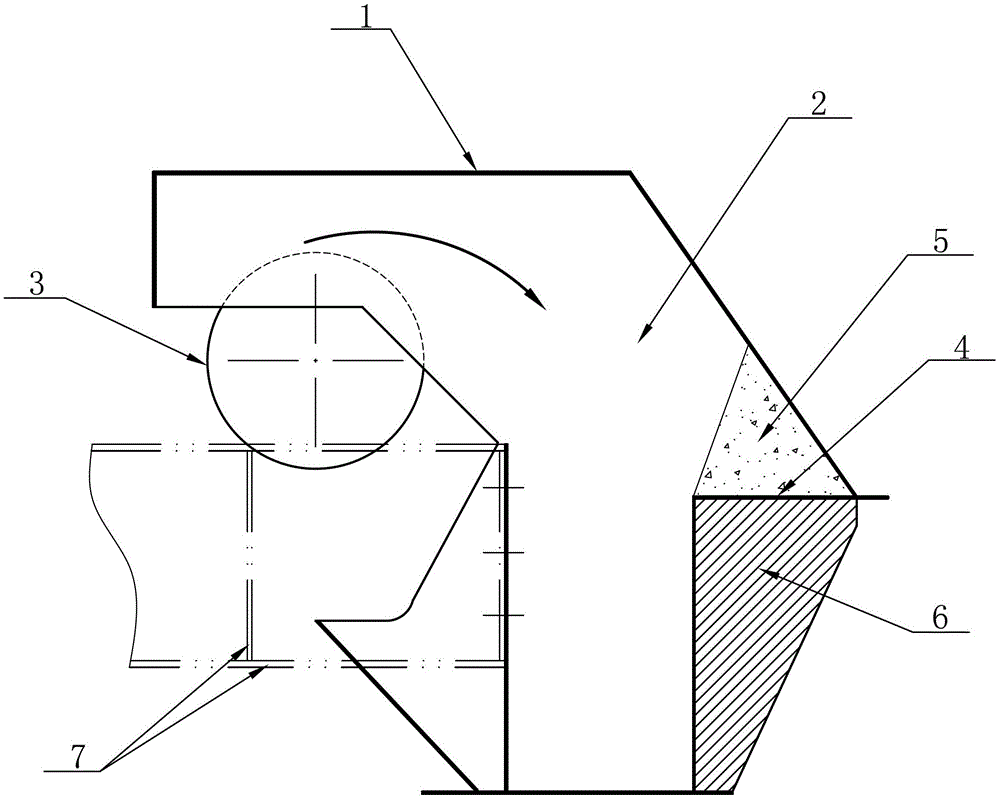 Redirection hopper device of stacker