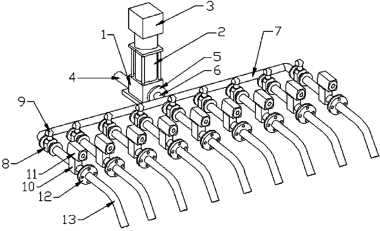 Multipoint irrigation machine for farmland water conservancy