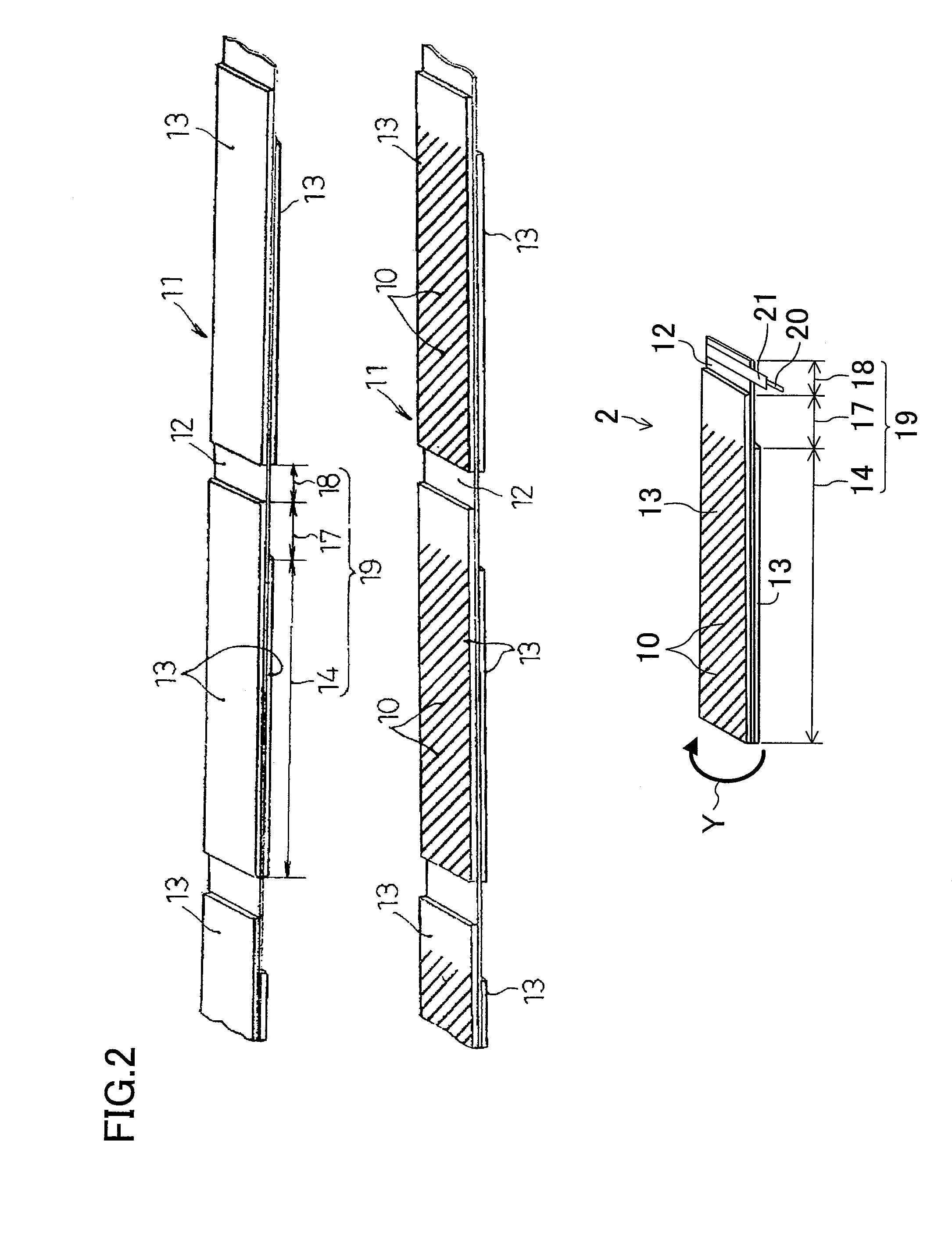 Positive electrode for nonaqueous battery, electrode group for nonaqueous battery and method for producing the same, and rectangular nonaqueous secondary battery and method for producing the same