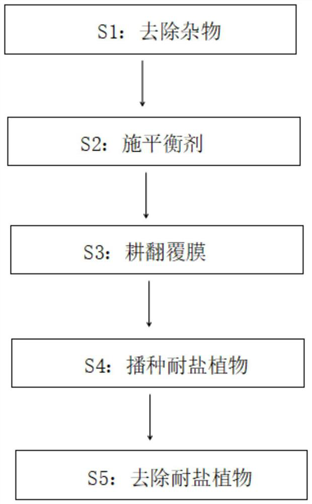 A method for balancing the saline-alkali environment of plants