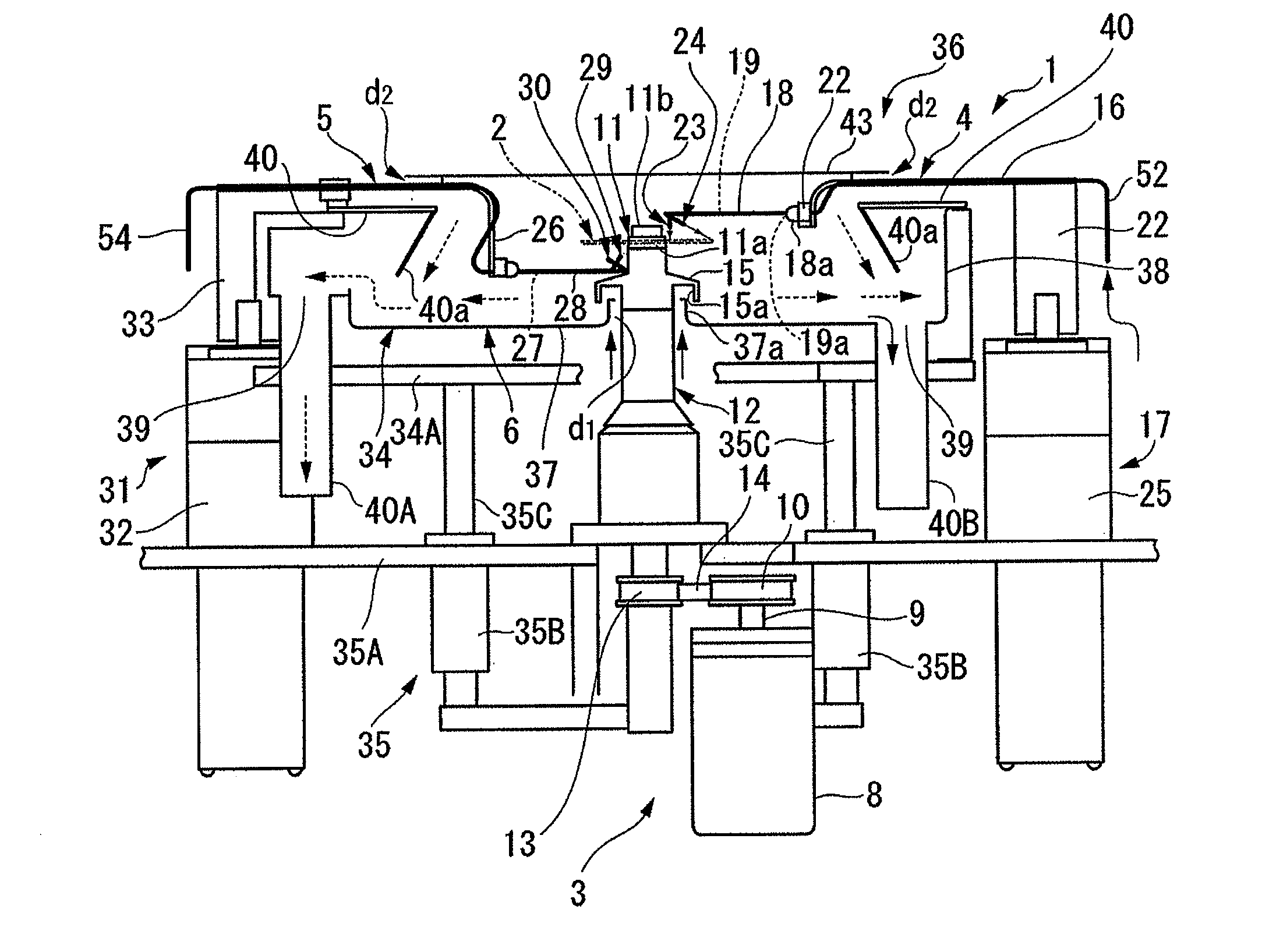 Double-sided coating apparatus and method for double-sided coating with coating solution