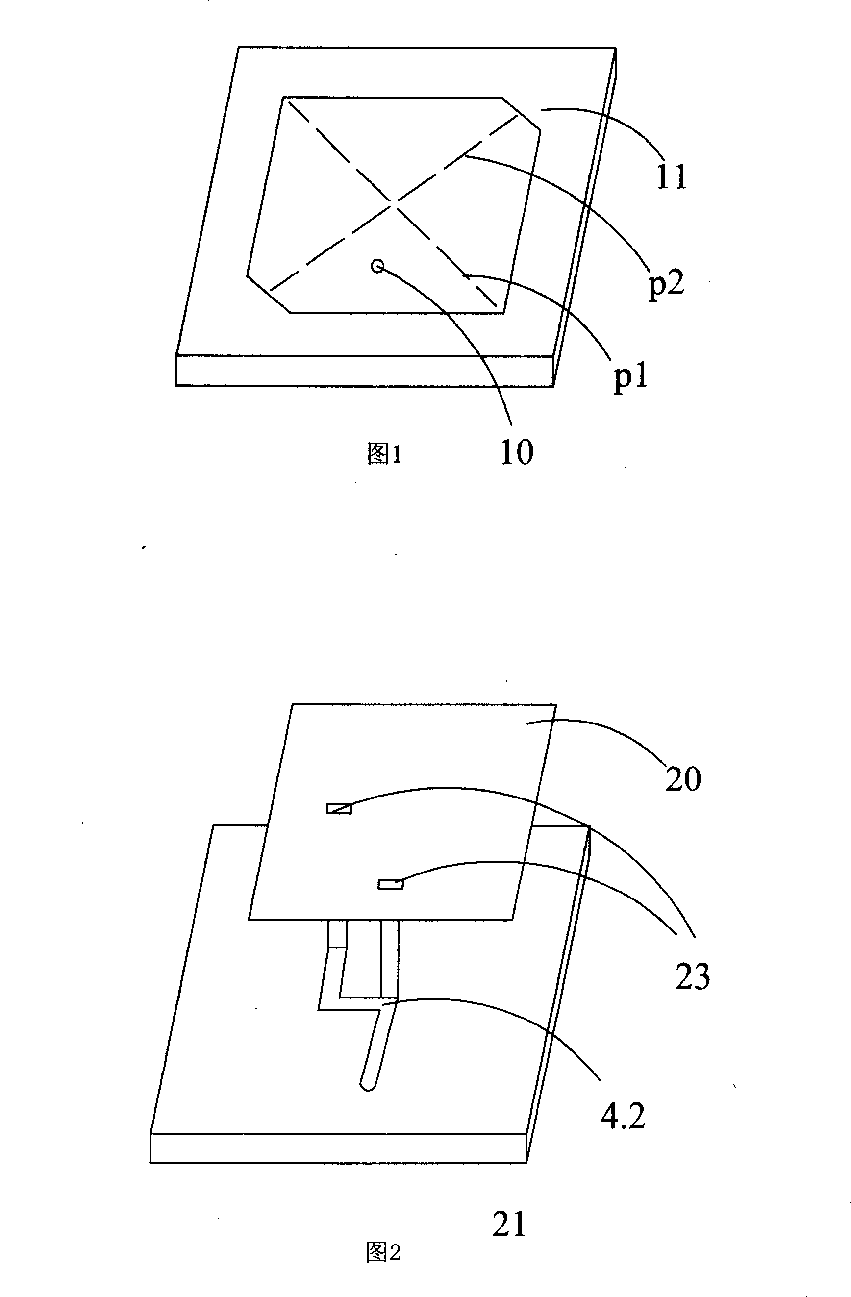 Circular polarization aerial