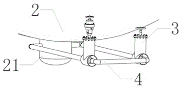 Built-in bottom-valve-free LNG pump well structure
