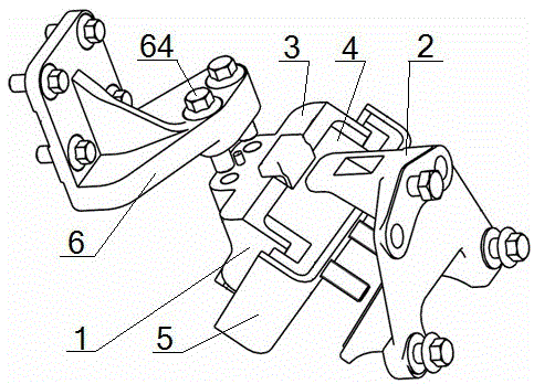 A bracket-limited engine mount assembly