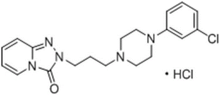 Preparation method of trazodone hydrochloride