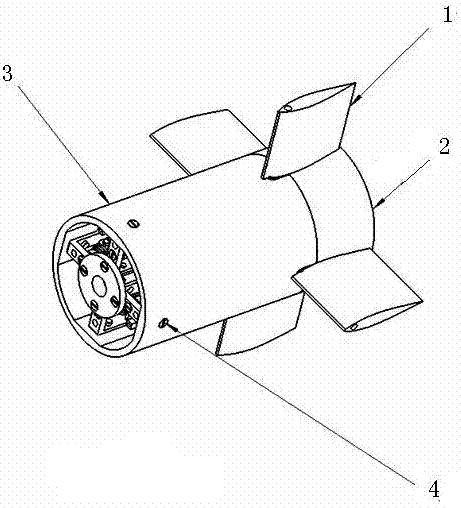 Four-channel type piezoelectric steering engine based on adjustable precompression amplification mechanism