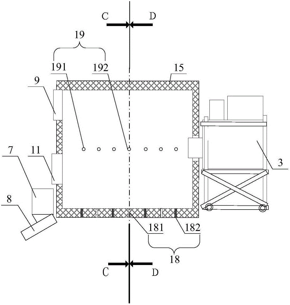 Modification process and device for hot molten copper slag