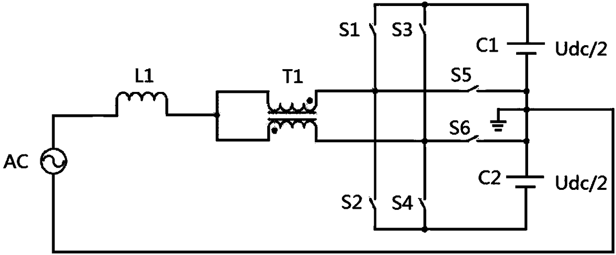 Bridgeless power factor correction (PFC) circuit