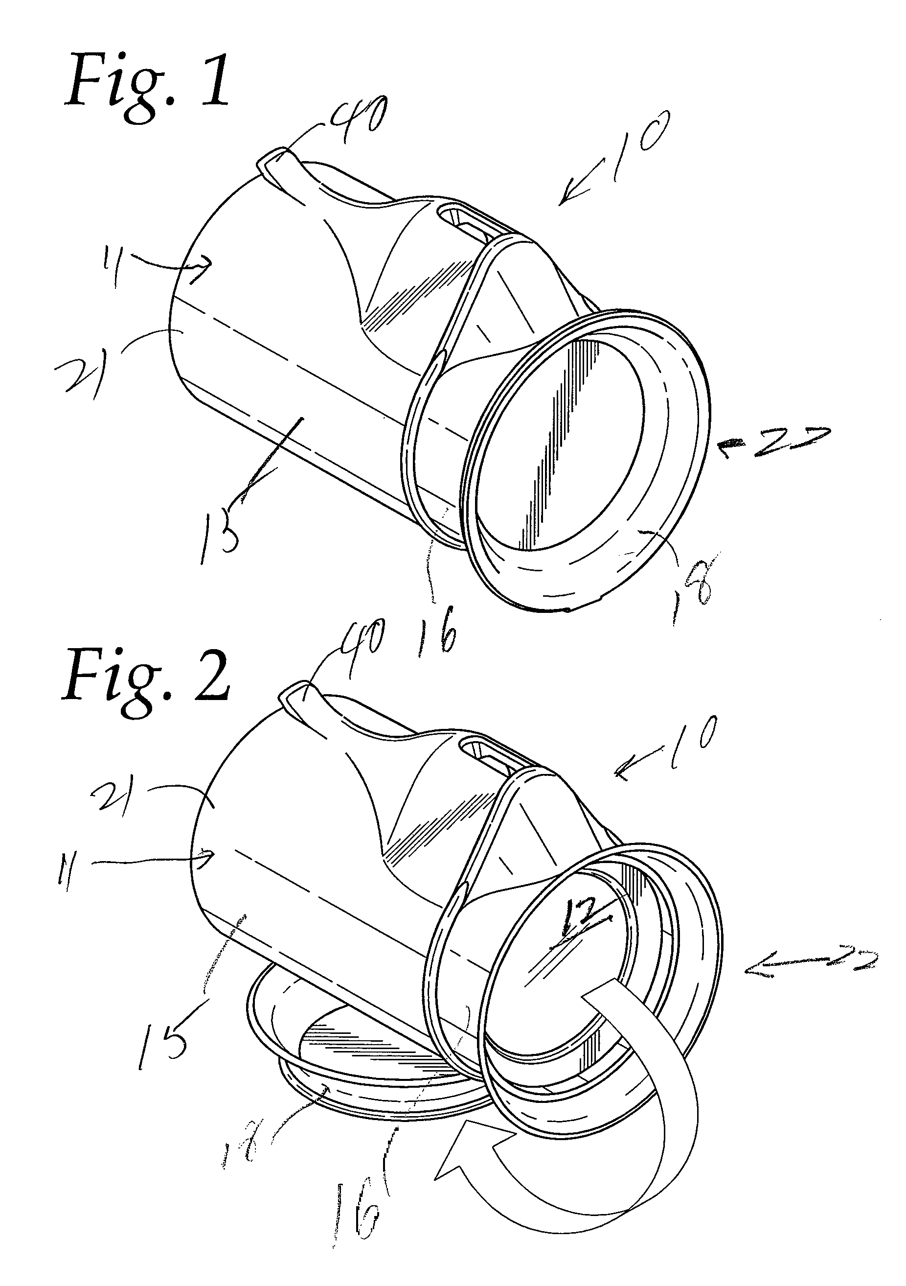 Eye cup night filter attachment and mounting device