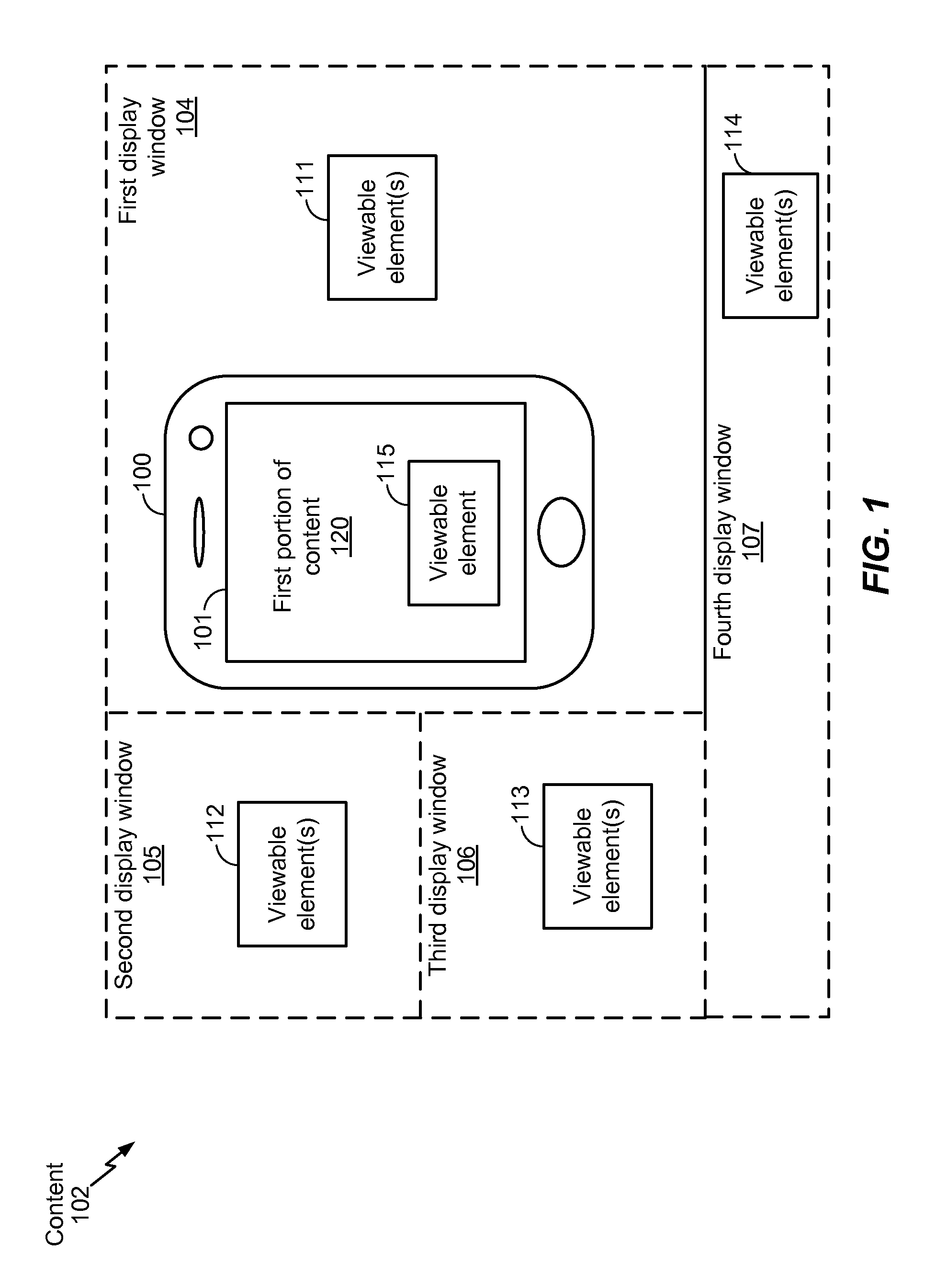 System and method to display content based on viewing orientation
