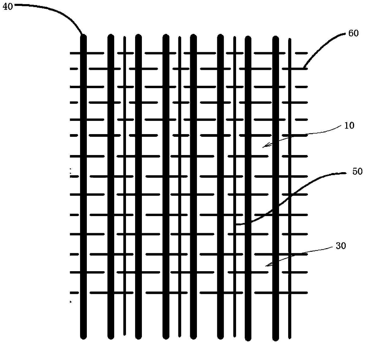 A kind of car airbag hinge mesh