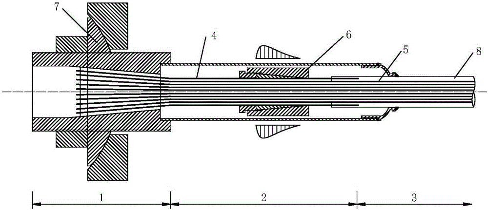 An elastic-plastic shock-absorbing cable for lateral shock absorption of large-span bridges