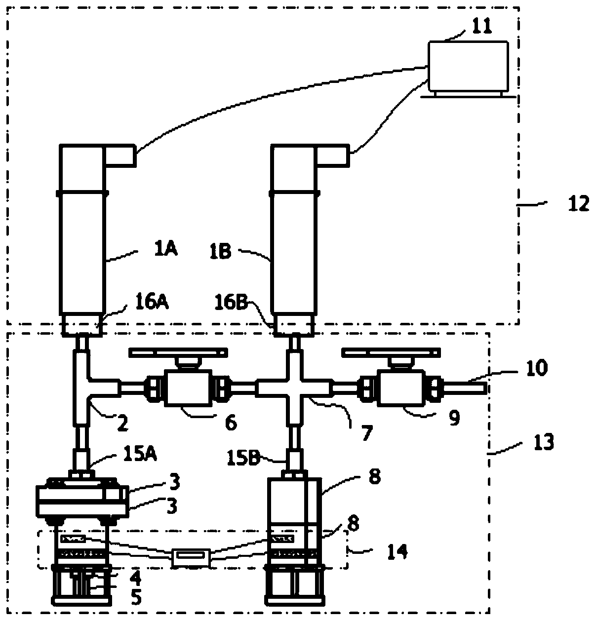 System and method for measuring gas solubility at normal pressure and temperature