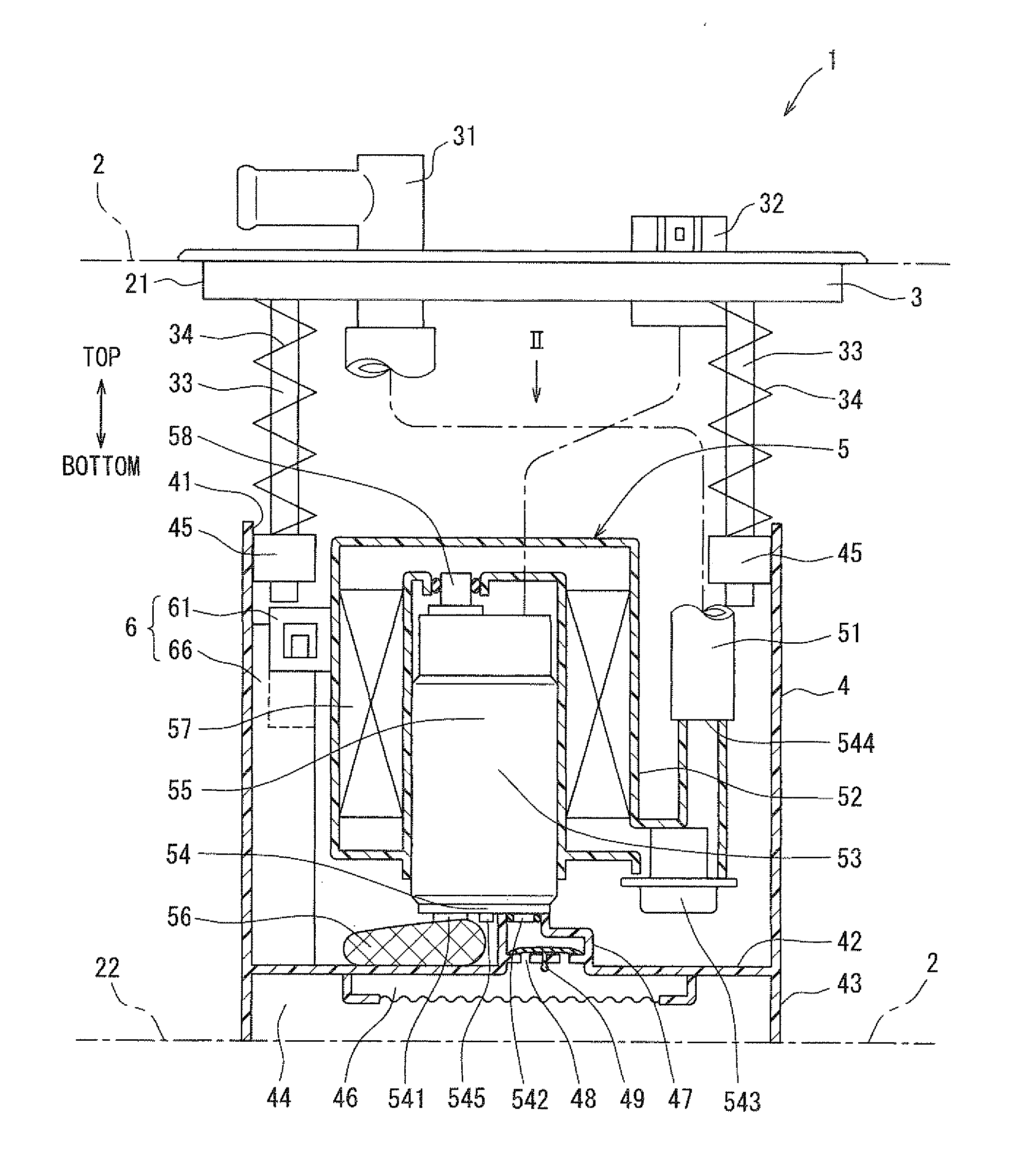 Fuel pump module and method of producing the same