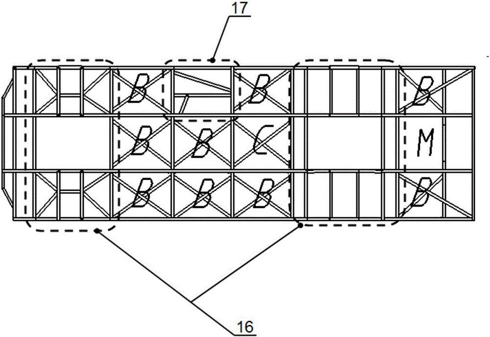 Universal pure-electric bus underframe structure