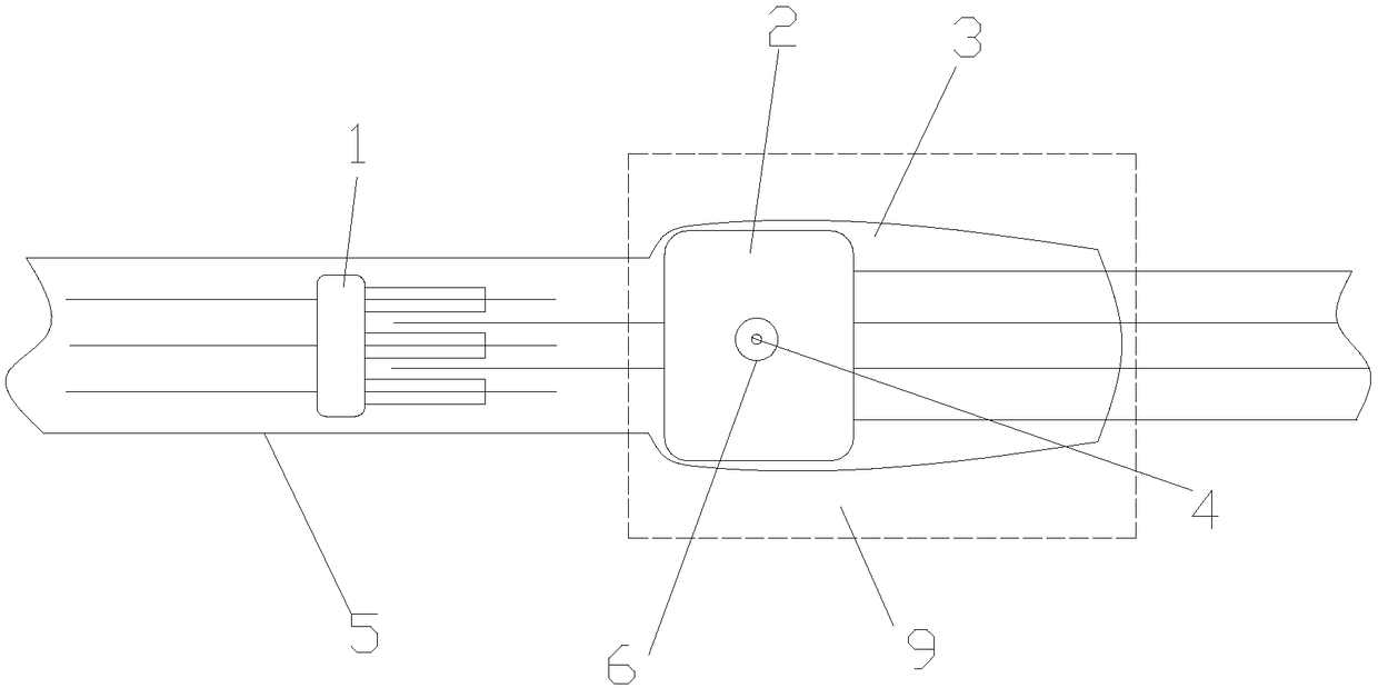 Granary temperature and moisture detecting integrated cable