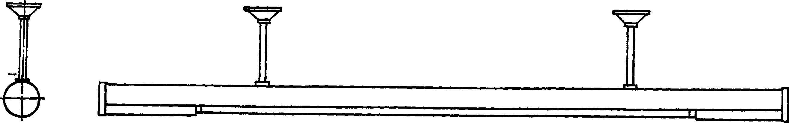 Variable angle reflecting straight-tube fluorescent lamp