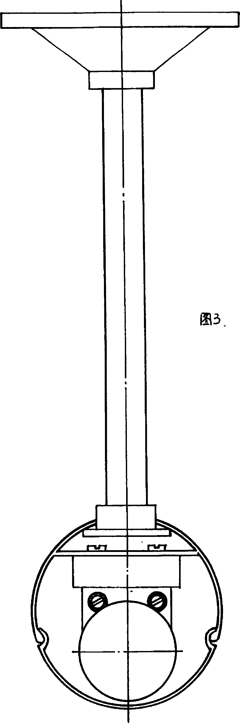 Variable angle reflecting straight-tube fluorescent lamp