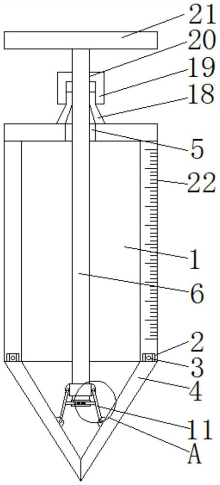 A soil sampling device for environmental testing