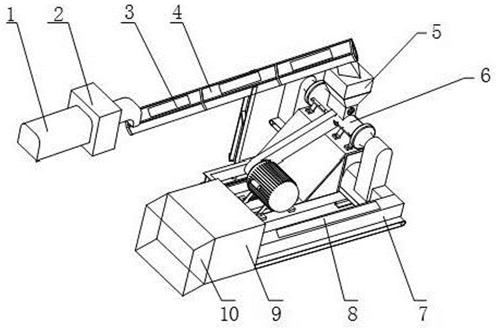 Processing center of straw expanded feed