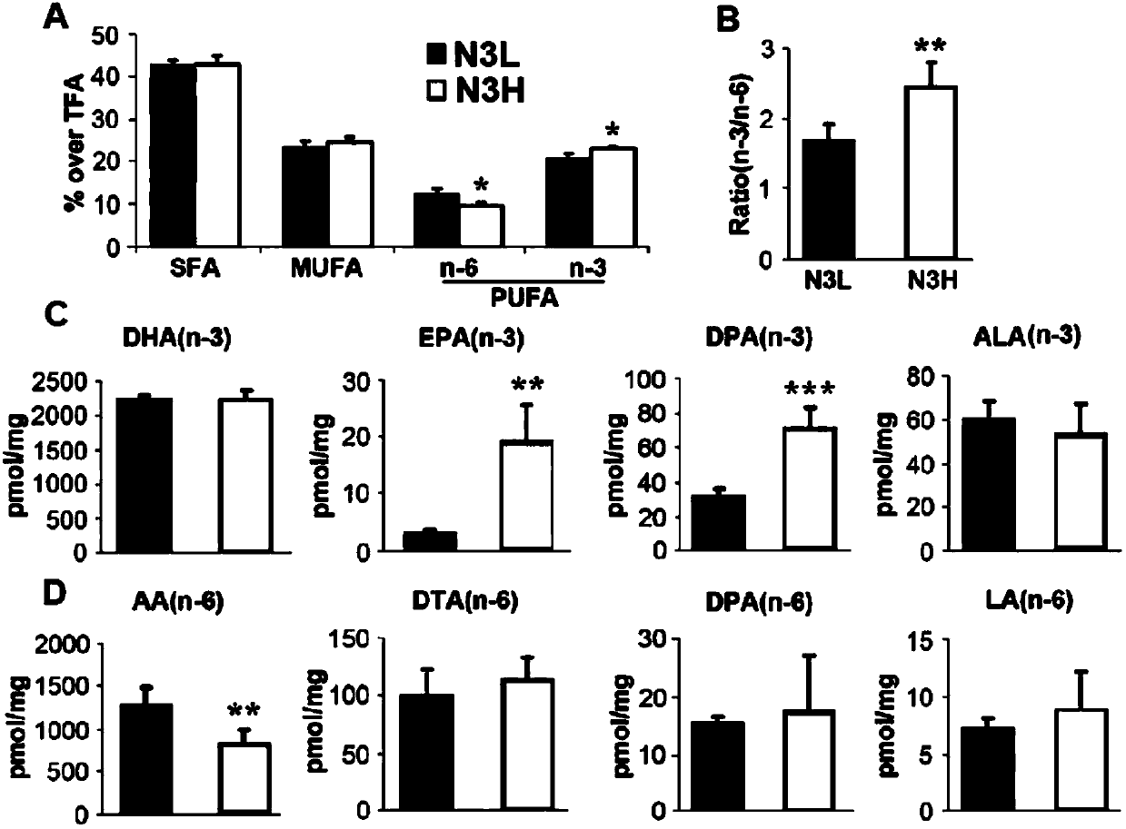Application of n-3 unsaturated fatty acid in preparation of medicine for preventing and treating traumatic brain injury