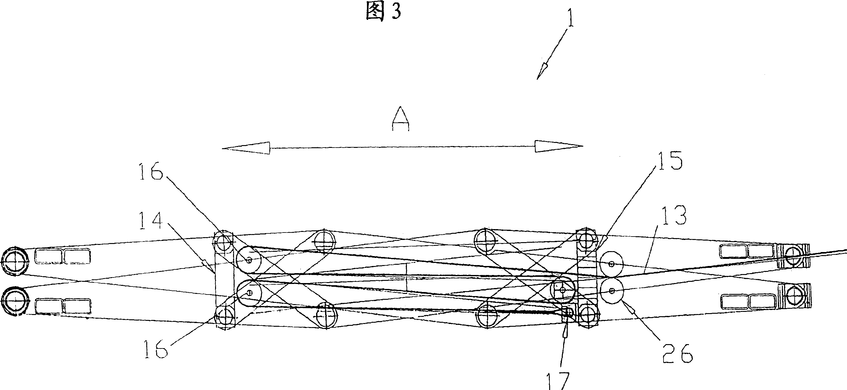 Scissors type lifting equipment