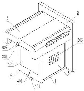 A waterproof distribution box