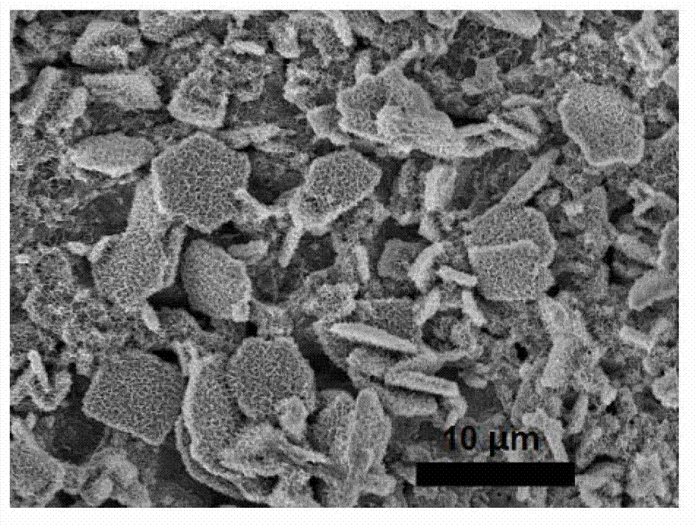 Anodization two-step preparation method of cuprous oxide nanosheet powder material