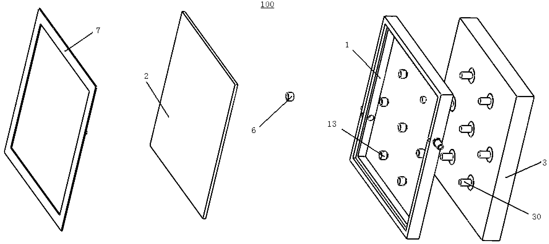 Integrated type water-cooling heat dissipation mechanism of deformable mirror