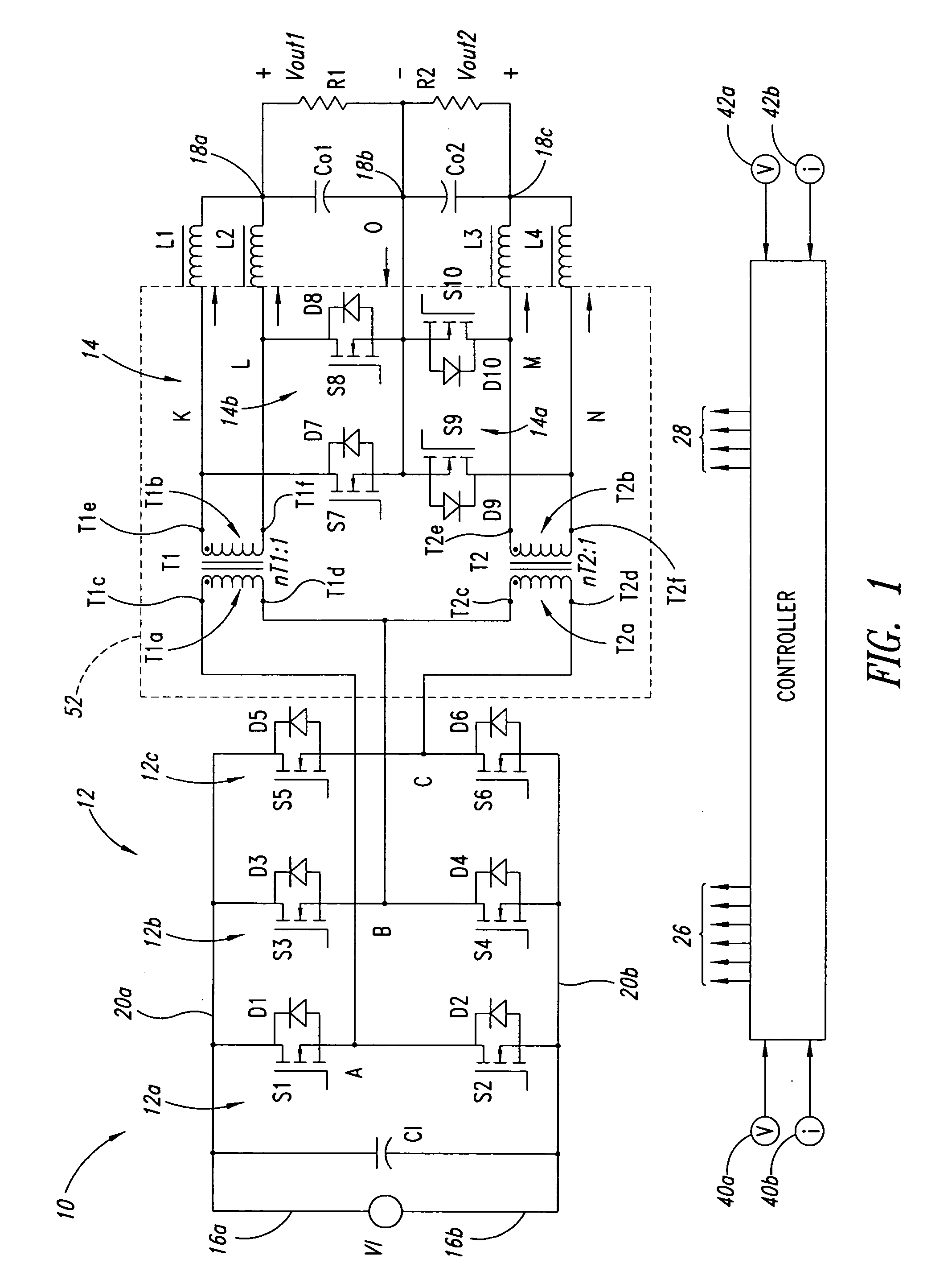 Integration of planar transformer and/or planar inductor with power switches in power converter