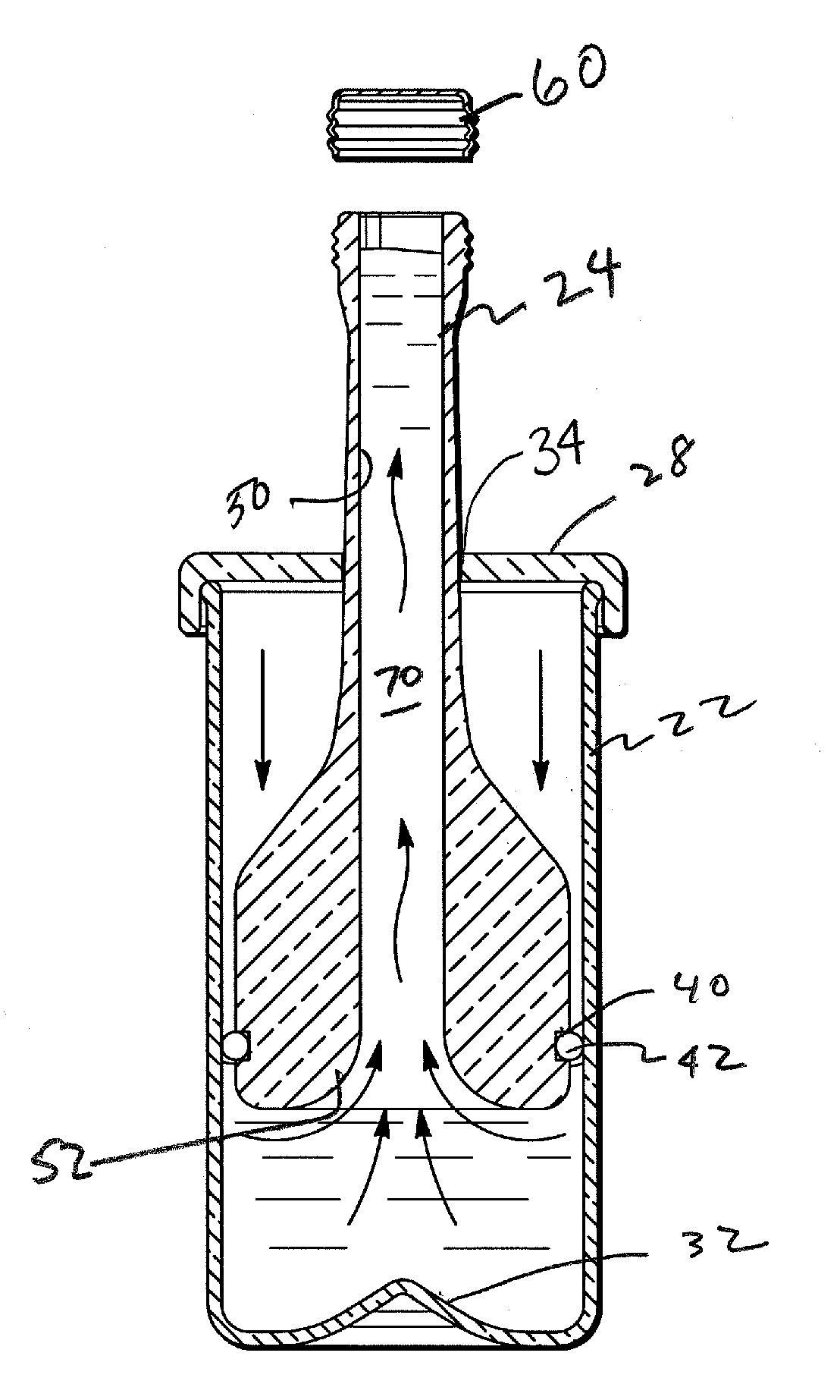 Structure for Storing Perishable Liquid