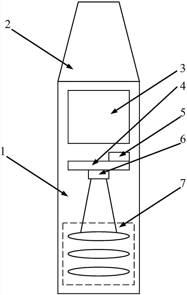 Image measuring head and image measuring system used for numerical control milling machine