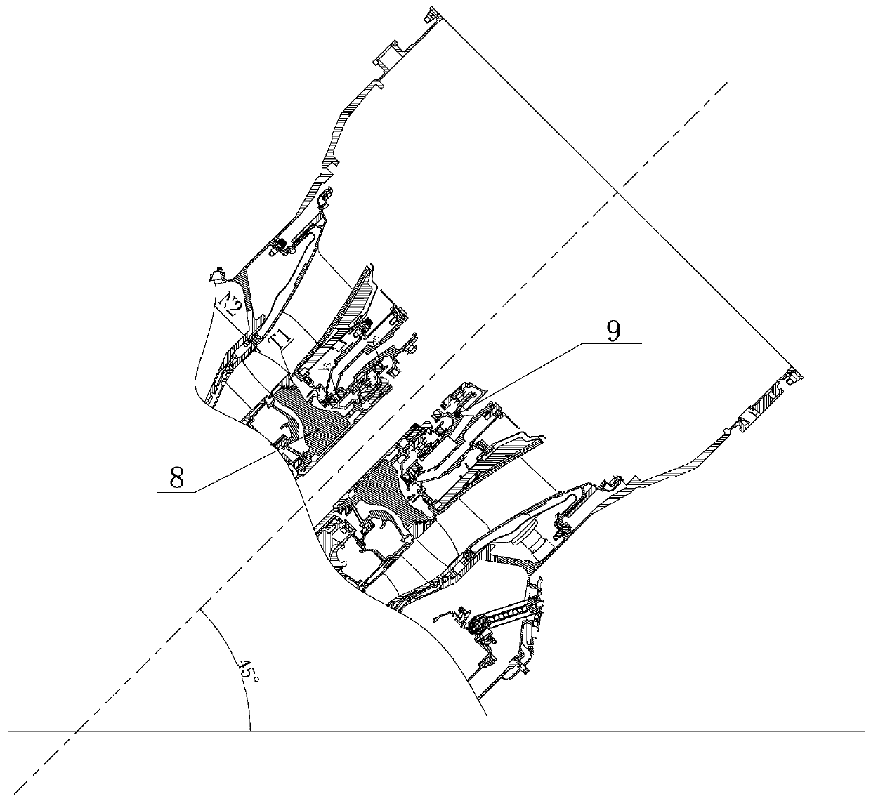 Cantilever fulcrum jump detection tool and detection method