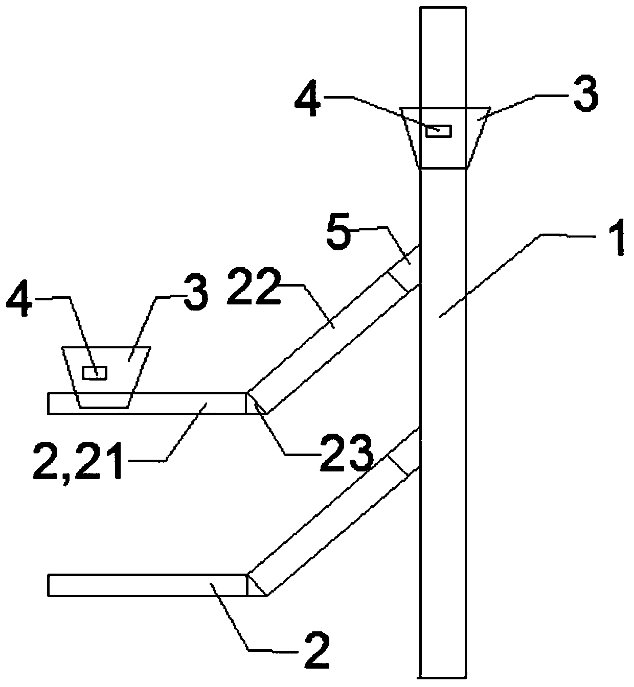 Cleaning conveying system for hotel