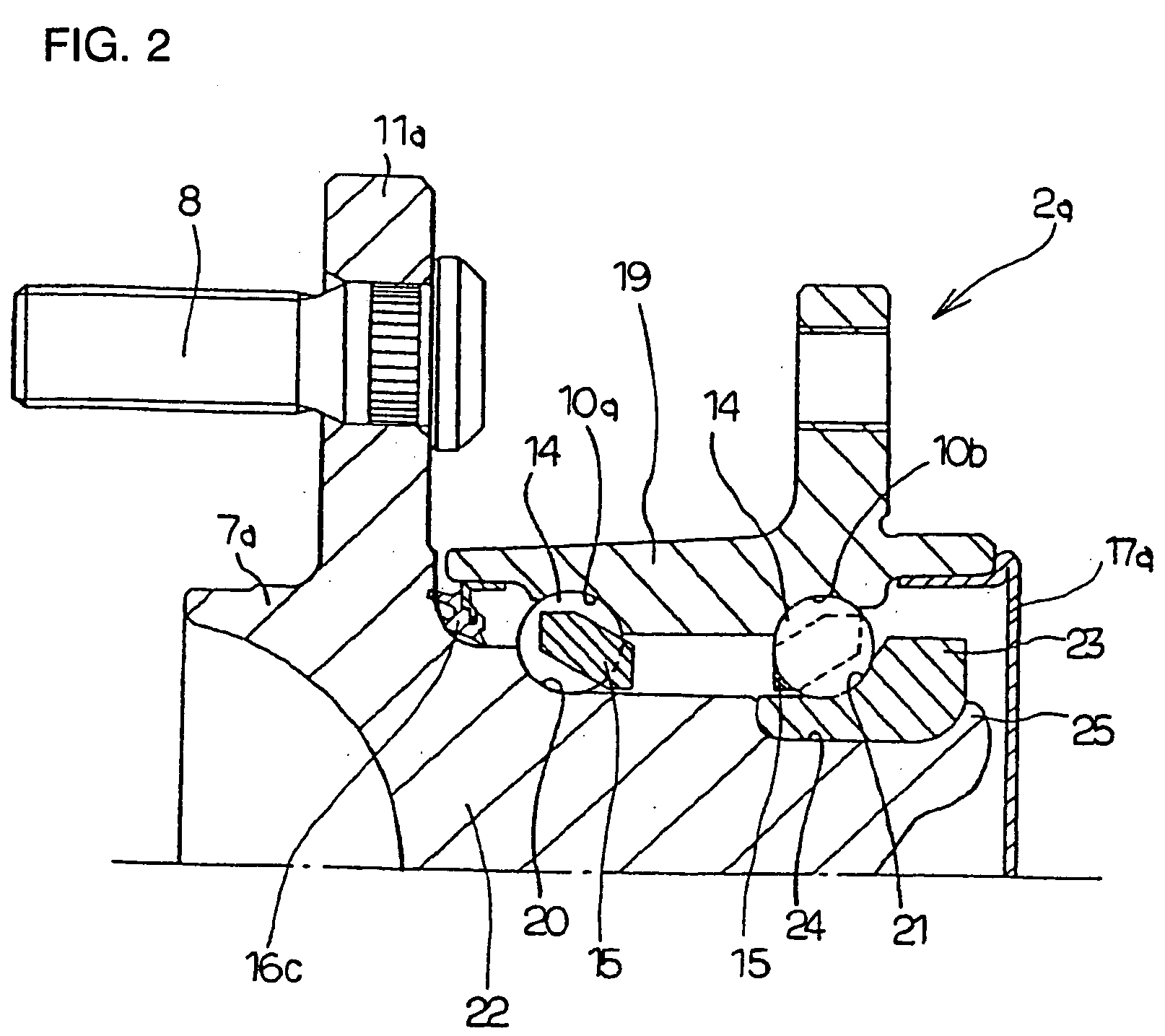 Rolling bearing unit for supporting vehicle wheel