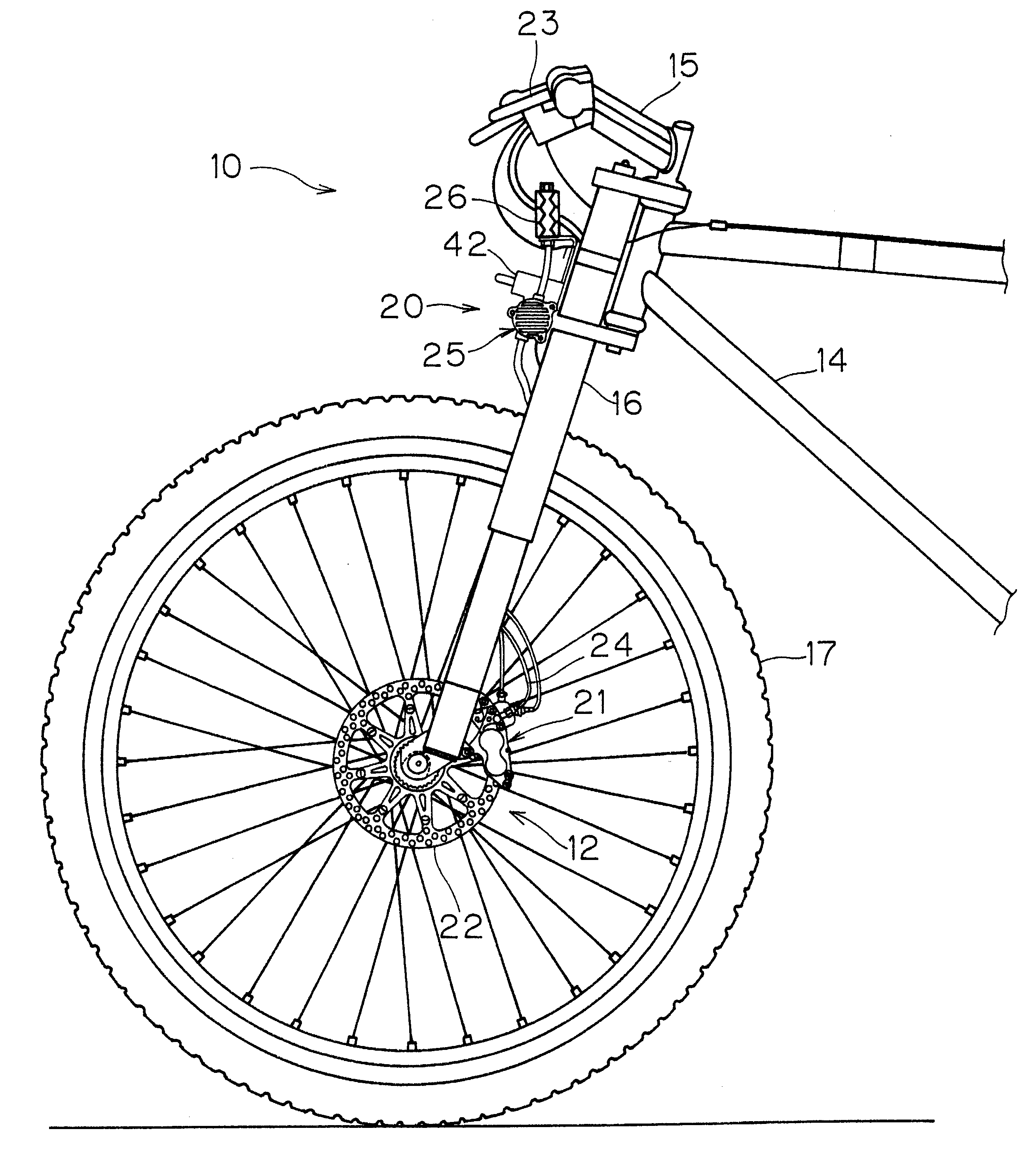 Fluid cooled disc brake for bicycle