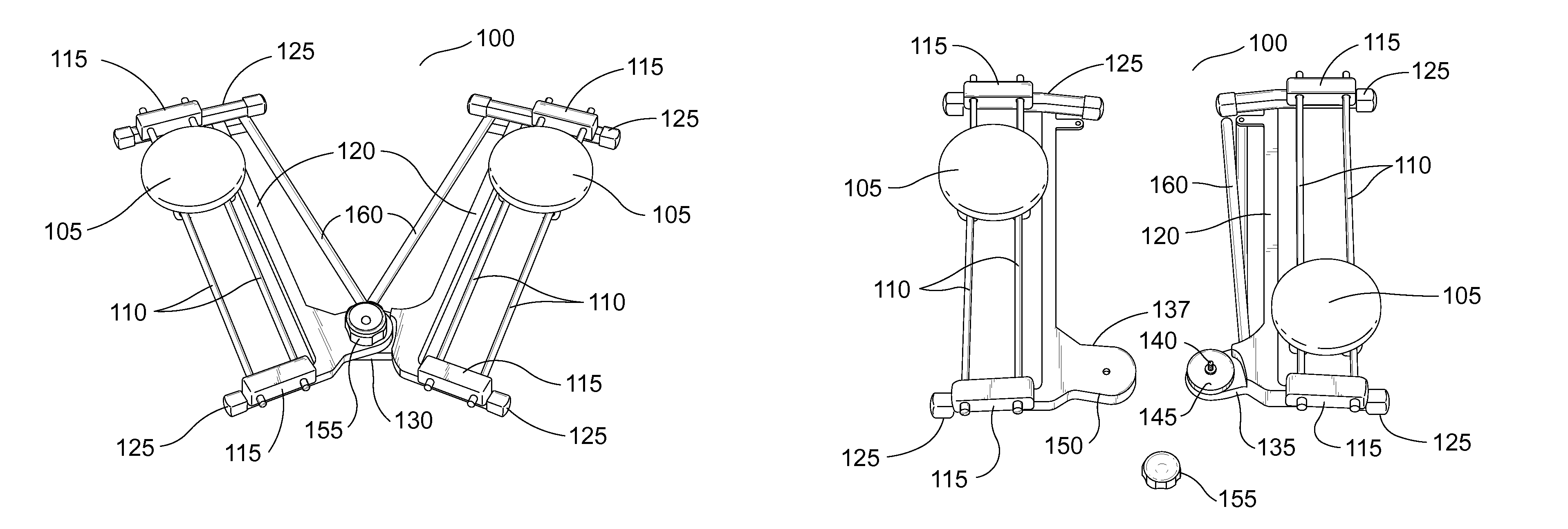 Apparatus for aerobic leg exercise of a seated user