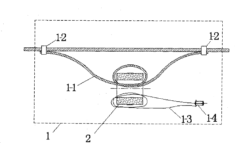 Inductance coupling device for broadband communication by using middle-pressure overhead power transmission line