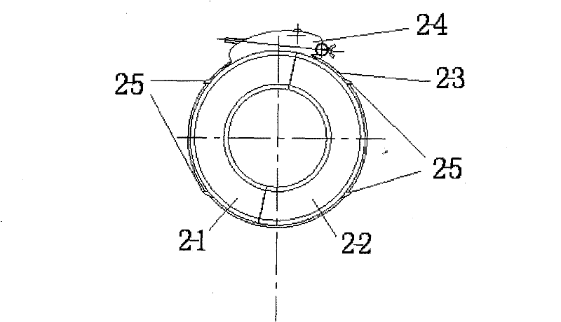 Inductance coupling device for broadband communication by using middle-pressure overhead power transmission line