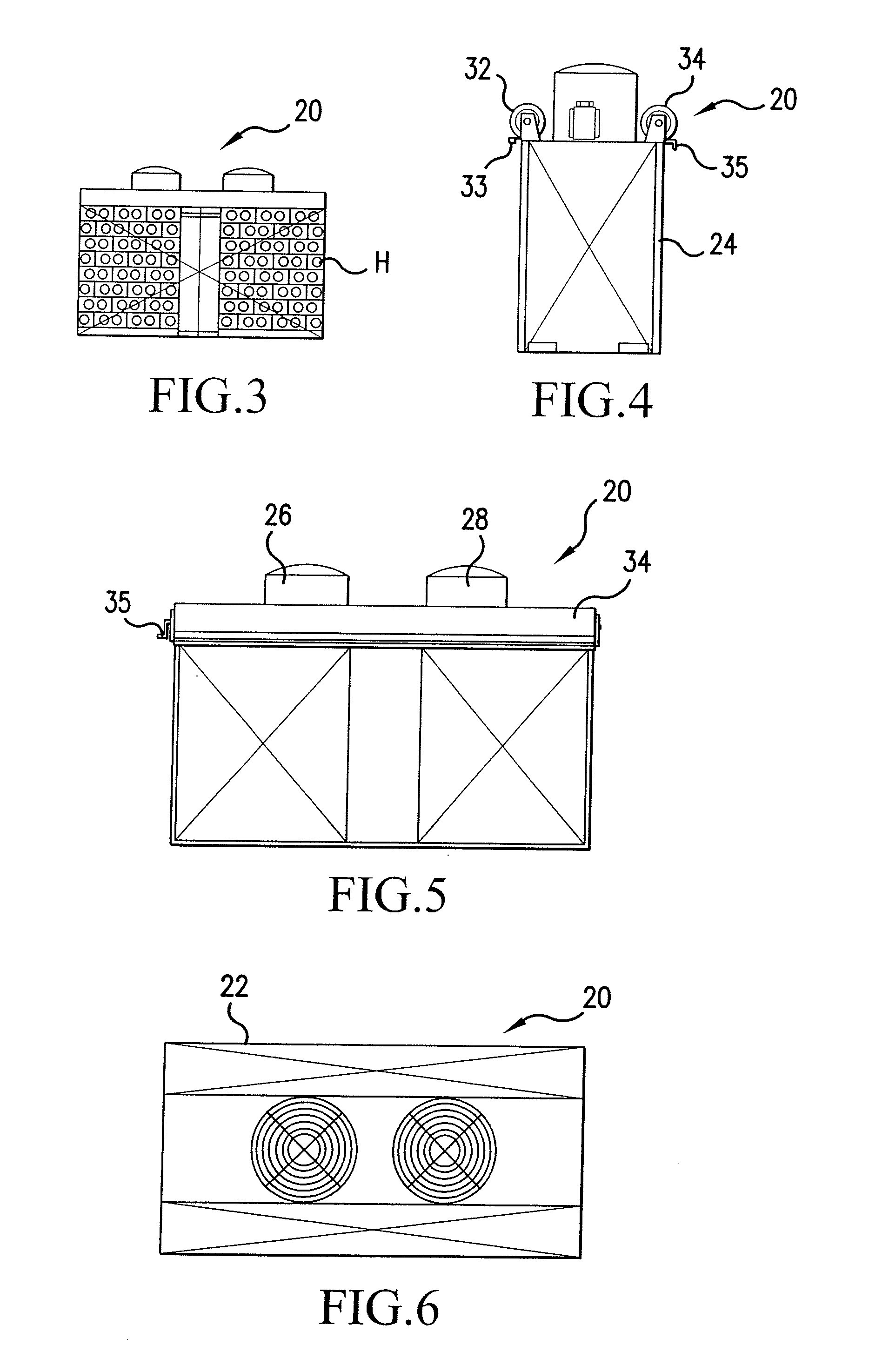 Method for blast freezing a product