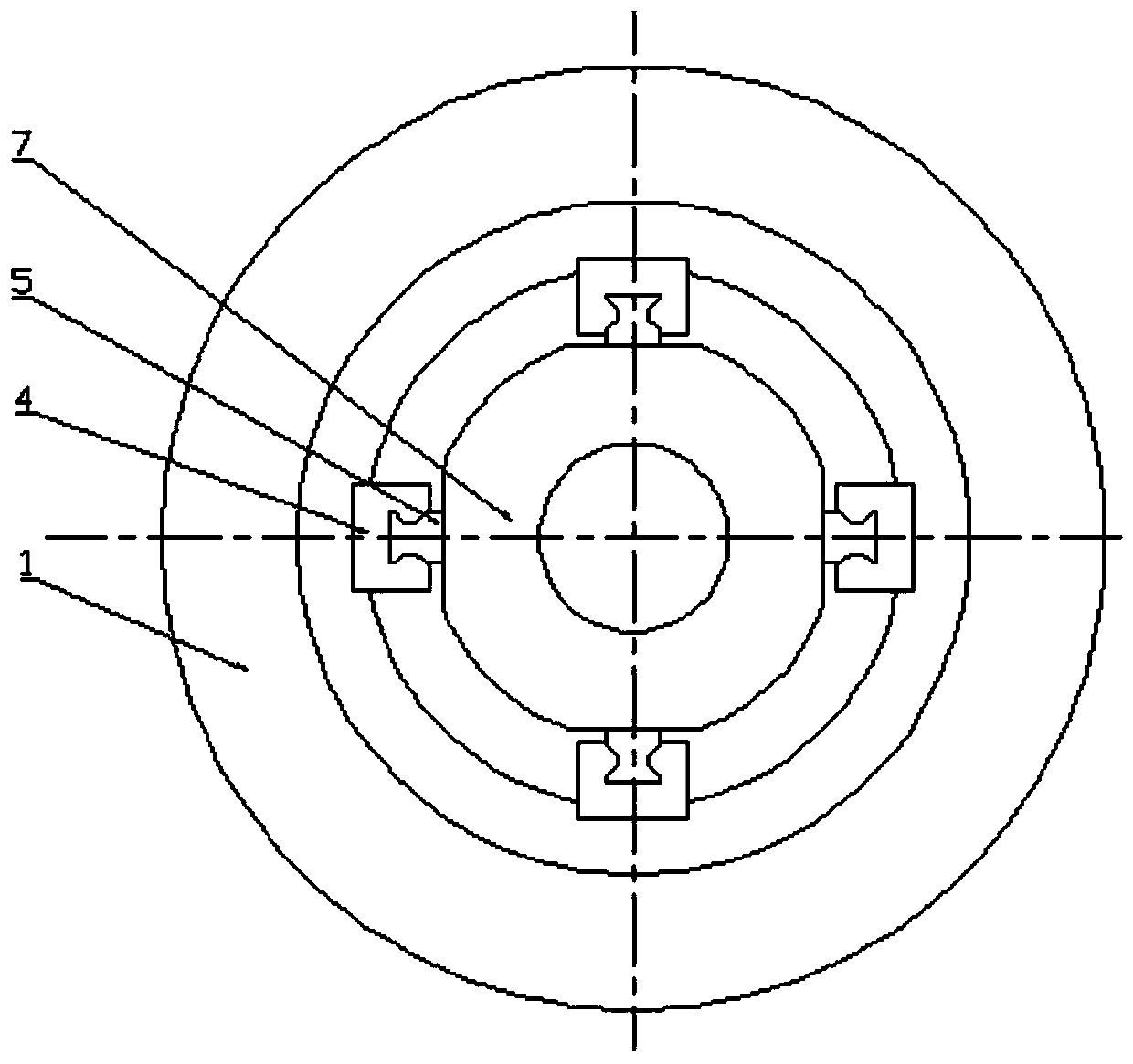 A three-dimensional force sensor with decoupling structure