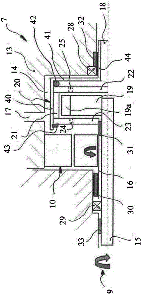 Pumping device for pumping oil from a reservoir to a transmission of a motor vehicle