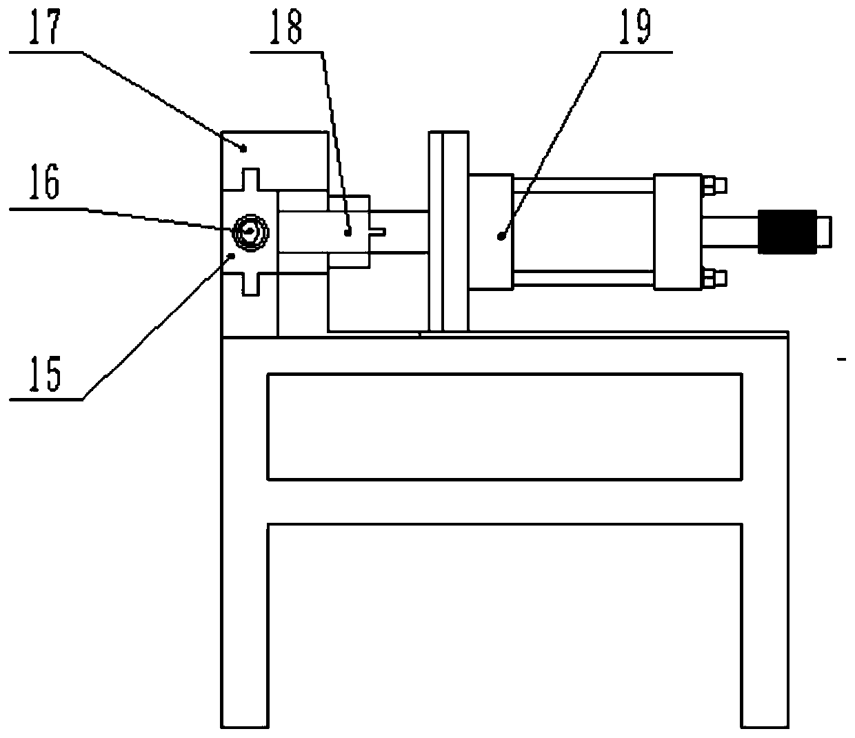 An automatic punching device and method for double-intersecting lines of circular tubes