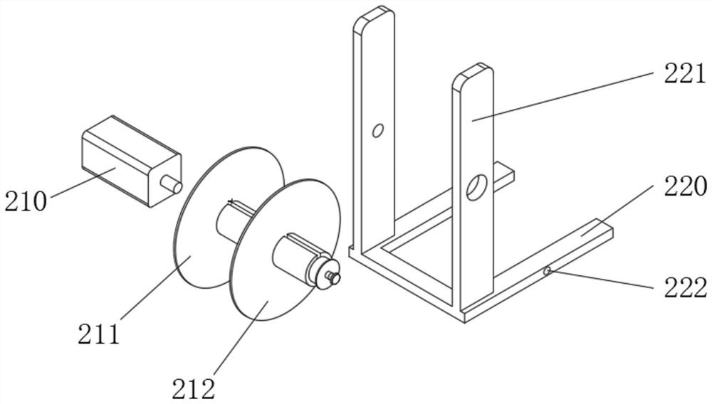 Take-up and pay-off frame based on lifting high-speed braiding machine