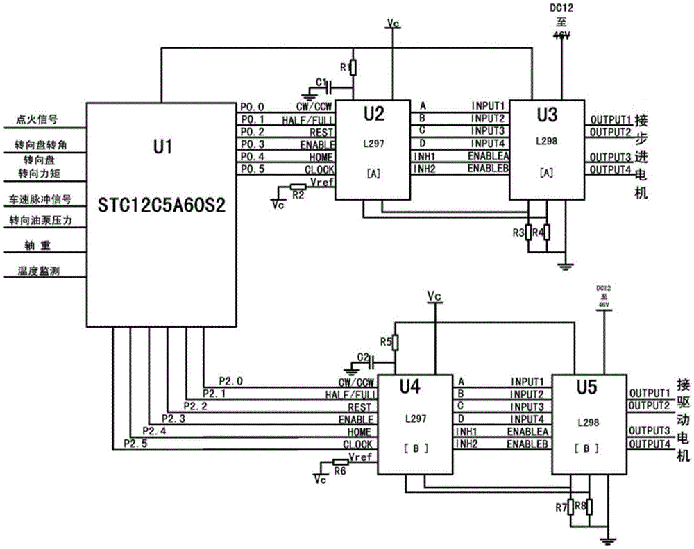 Electronic control device of intelligent hydraulic power steering system