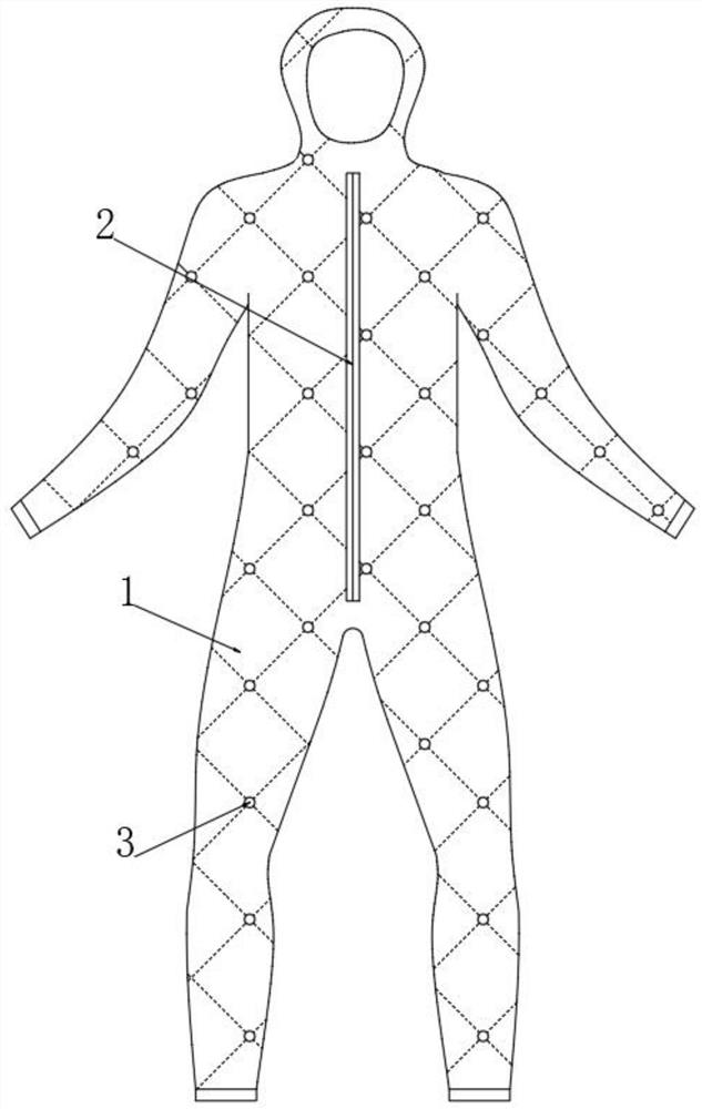 Breathable waterproof multifunctional grid protective clothing