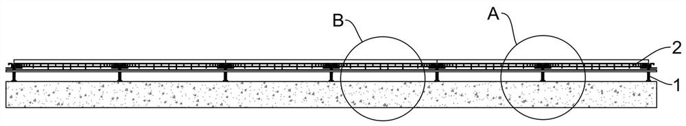 Fabricated ground overhead leveling system and mounting method thereof