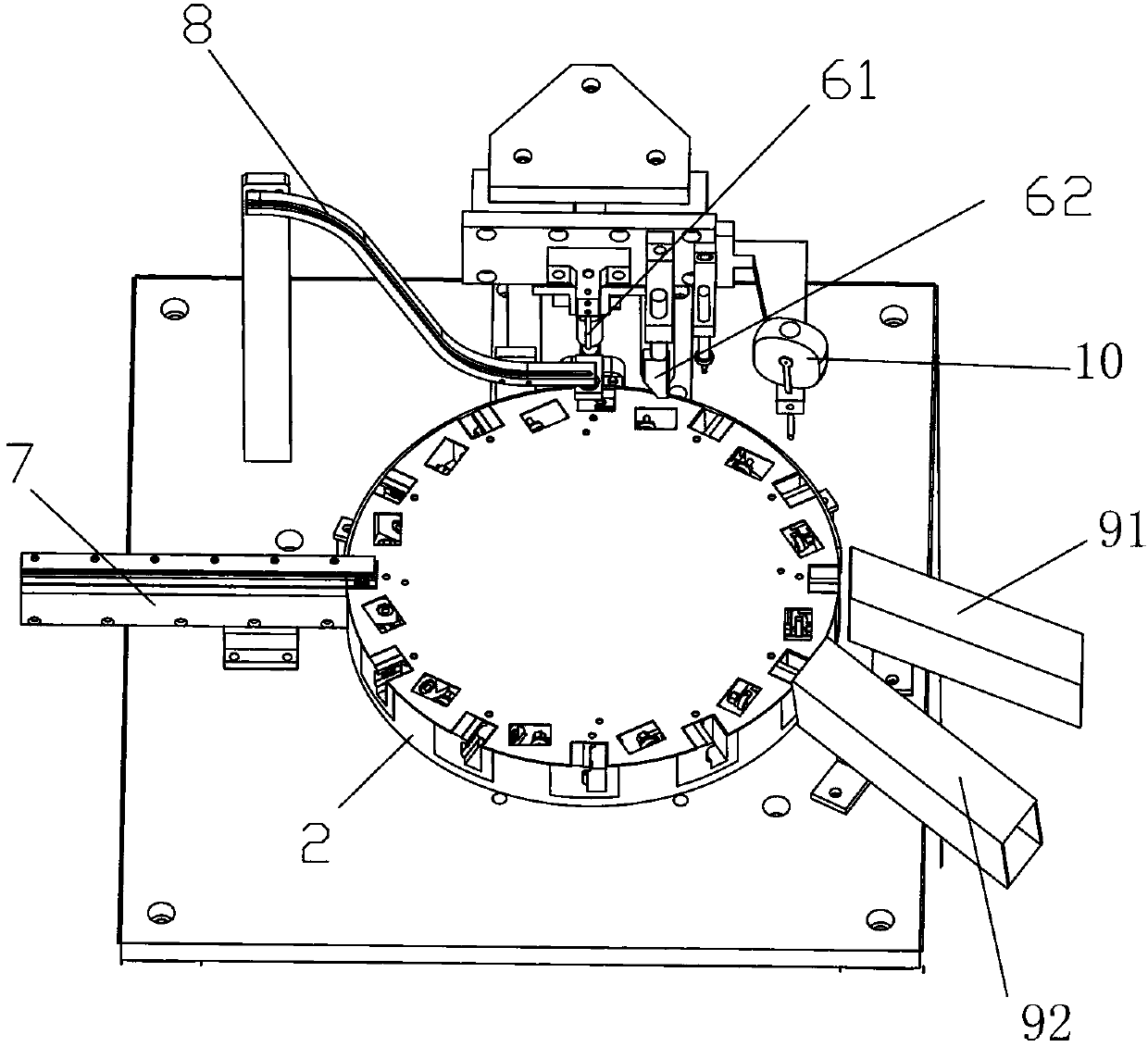 Equipment for assembling atomizing nozzle and pressing nozzle of aerosol valve