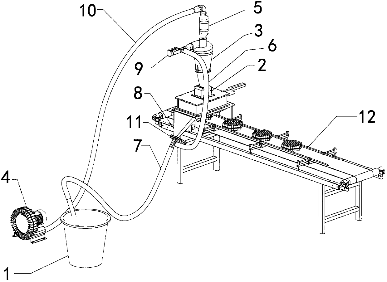 A new type of firework inner tube bright bead filling machine