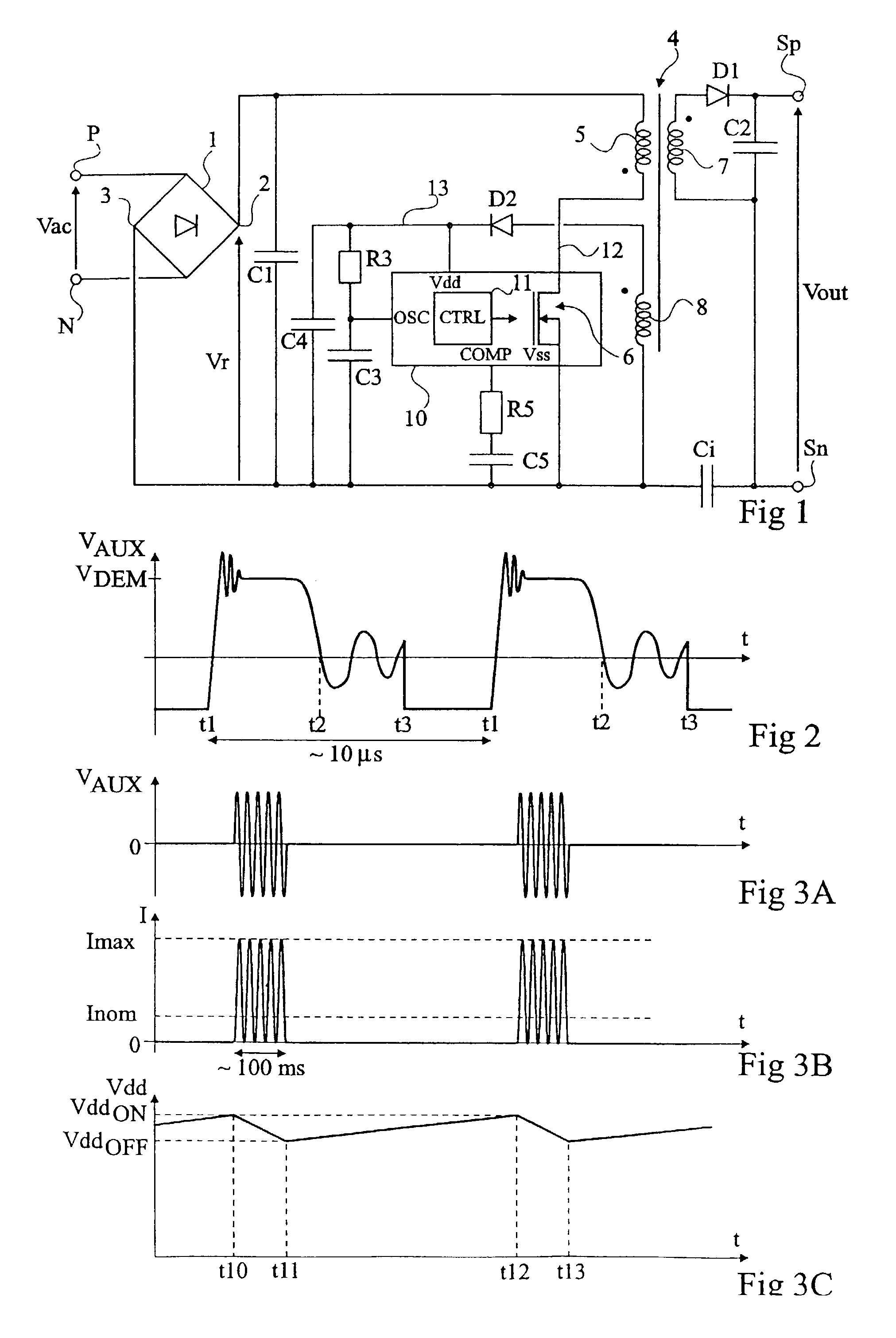 Limiting the continuous mode of a power converter